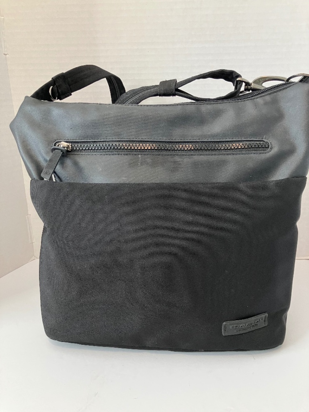 Travelon Black Nylon Crossbody Bag